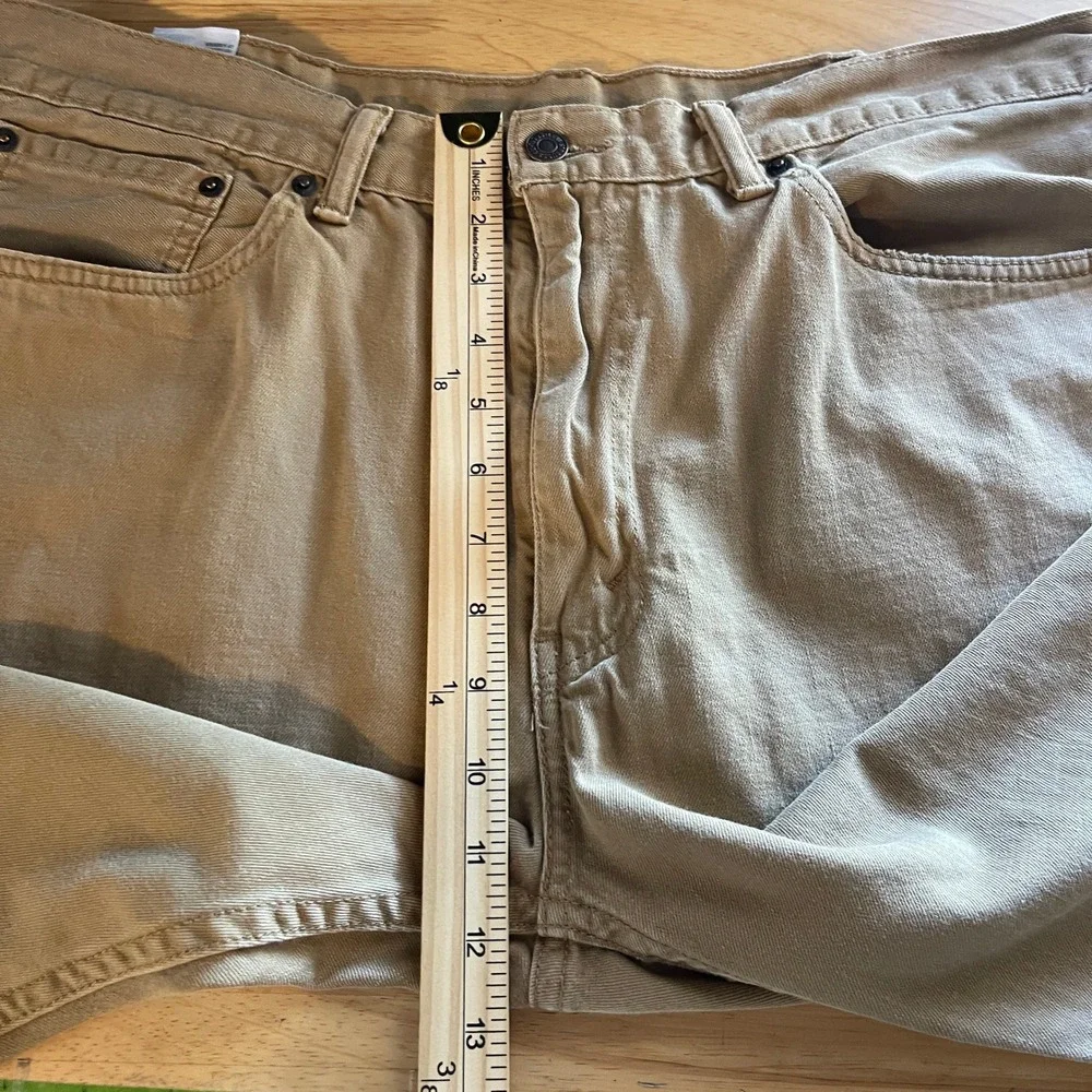Levis 505 Regular Straight 38x32 (Actual 31) 100% Cotton Denim Jeans Tan‎ *Read
